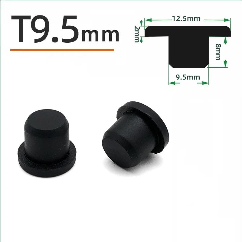 Schwarzer Silikonstopfen Ø 6mm-81,3mm Runde Staubdichte Dichtkappe Hitzebeständiger Silikon-Lochstopfen Dichtungs-Endkappe Schutzhülle
