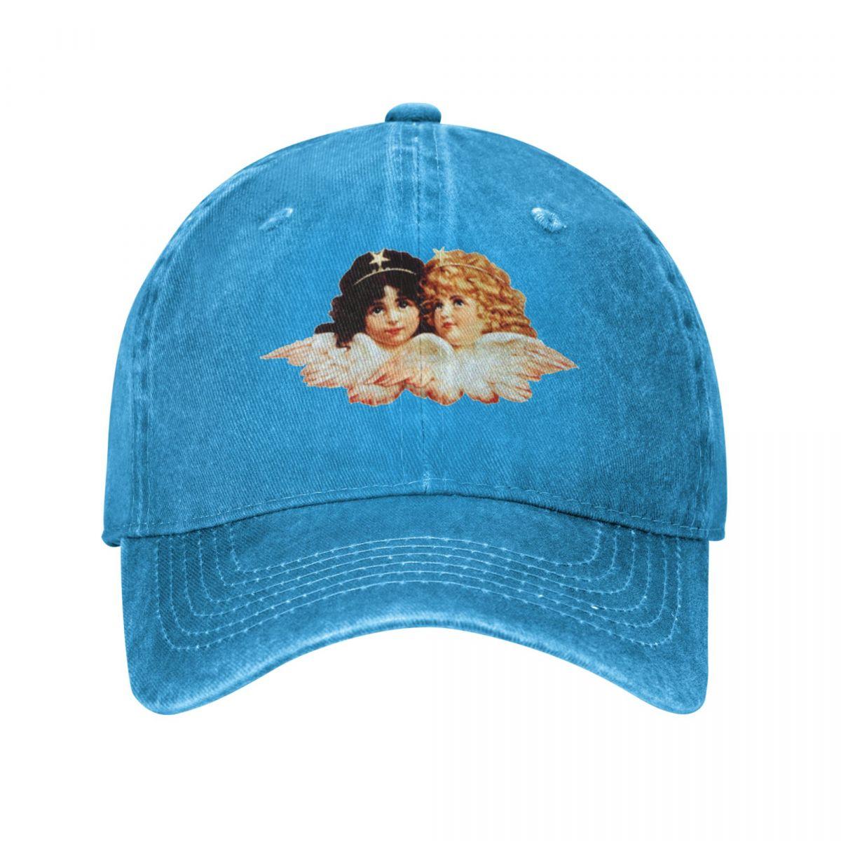 

Женская бейсболка унисекс Fiorucci Cherubs, потертая кепка, классическая кепка для тренировок на открытом воздухе, бейсболка Snapback One Size