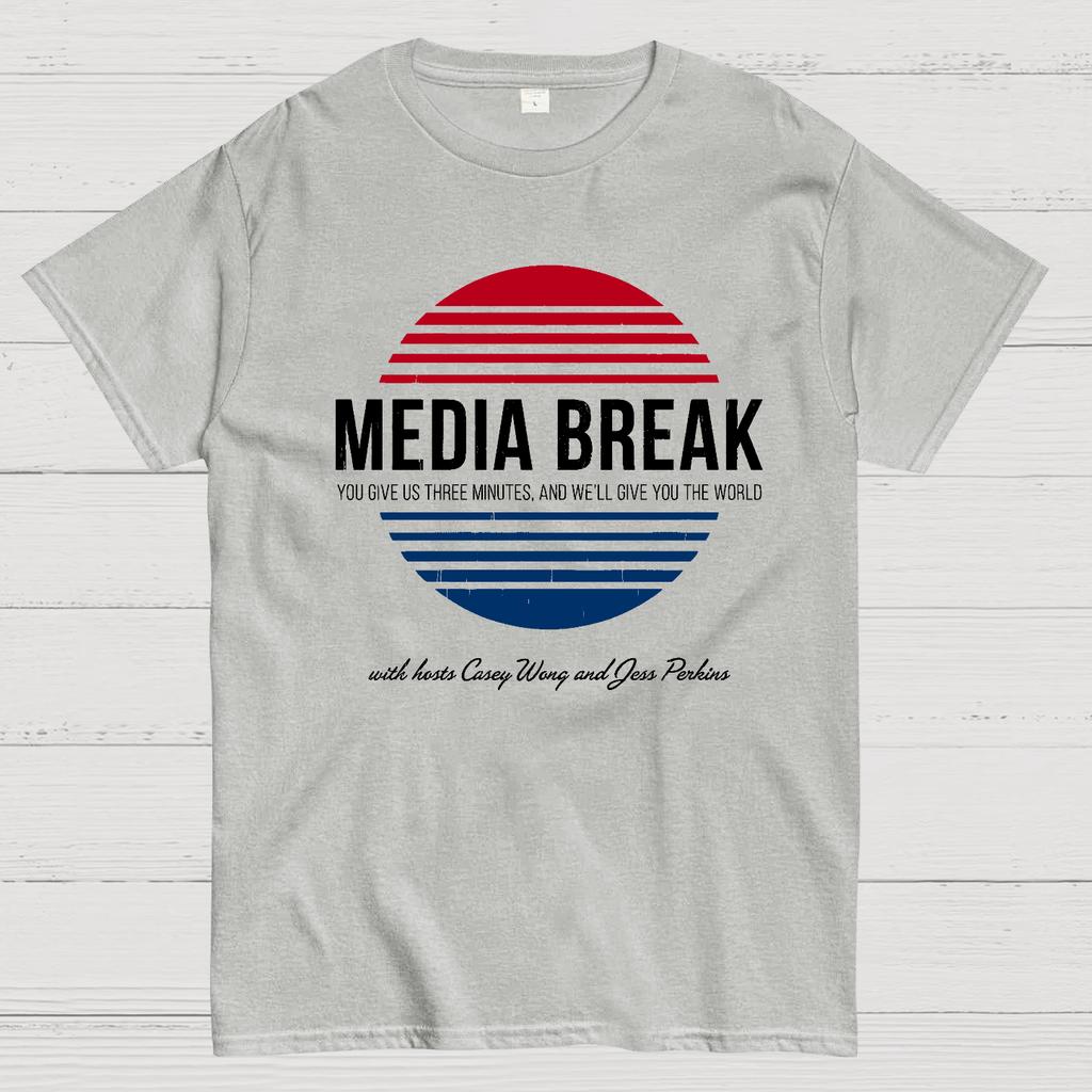 Media Break Cotton Summer Casual Cool Loose T-Shirt