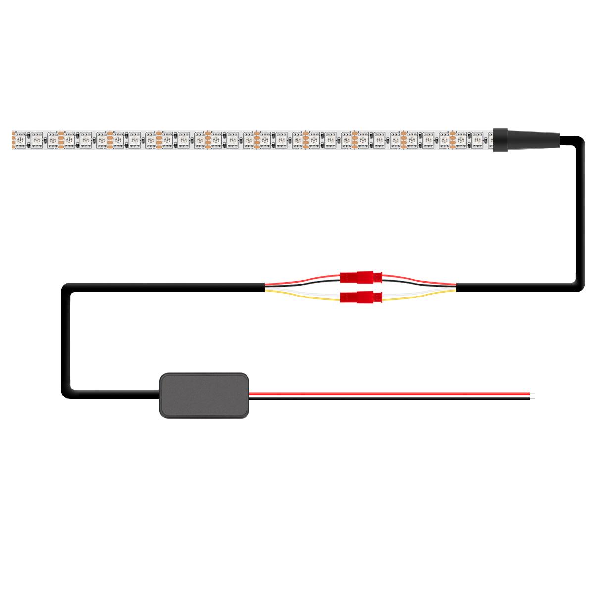 

Motorcycle LED Strip Light Dynamic Devil Eye Daytime Running Light RGB APP Control 30SMD Motorcycle Decoration Accessories