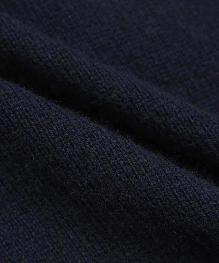 Brooks Brothers Wool Herringbone Cardigan (Navy) (Bbwcmm38954Ew)
