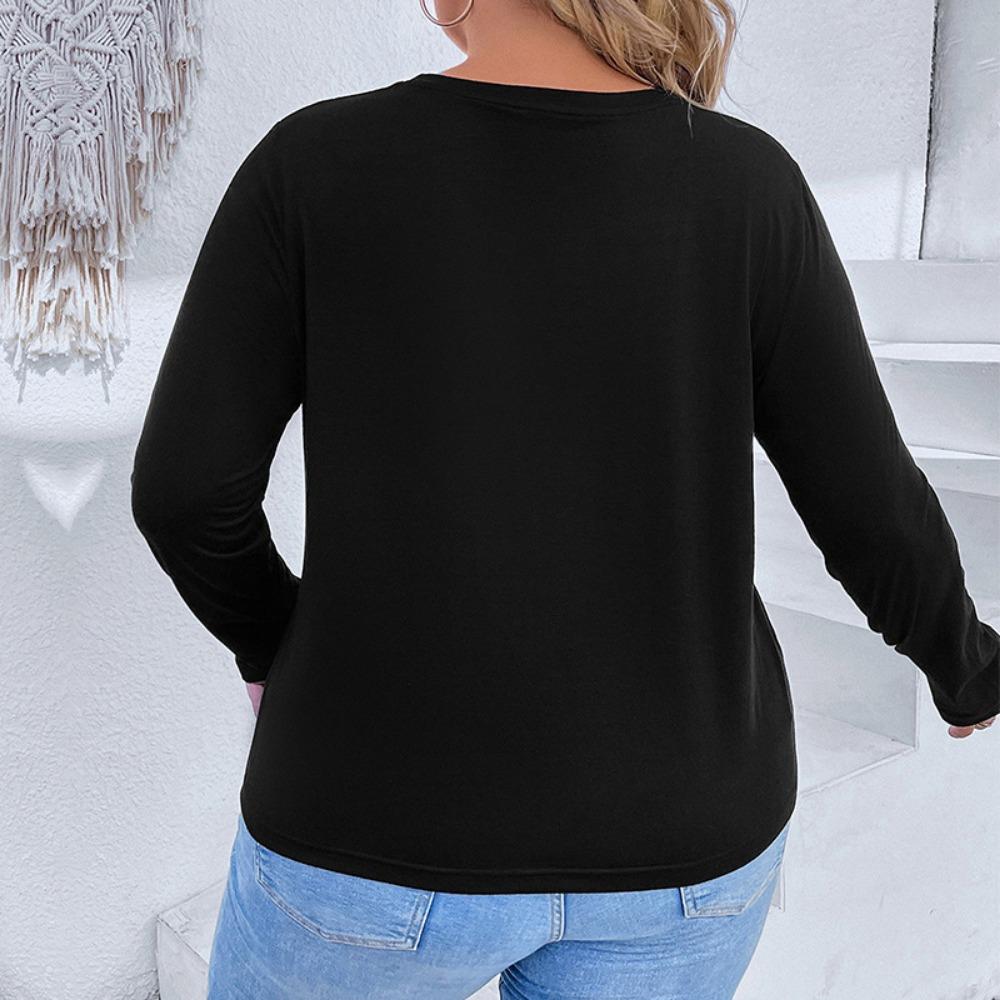 Women's Plus Size Loose Christmas T-shirt