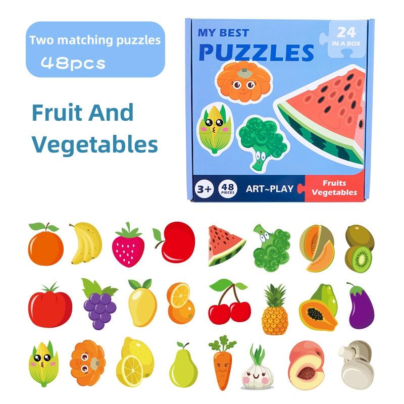 

Пазлы для малышей, набор пазлов с животными океана, обучающий игровой набор, обучающая игрушка для распознавания детей, лучший подарок для малышей