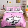 Panda and Bunny Love Hug Bedding Duvet Cover Set  (1*Duvet Cover 2*Pillowcases, without duvet insert)