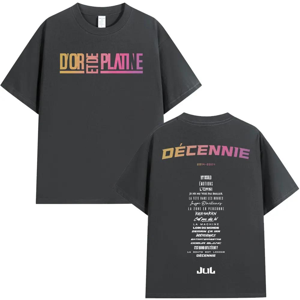 Rapper Jul Graphic T Shirt Unisex Women Clothing Fashion Hip Hop Tshirt Casual High Quality Cotton Short Sleeve Oversized Tshirts