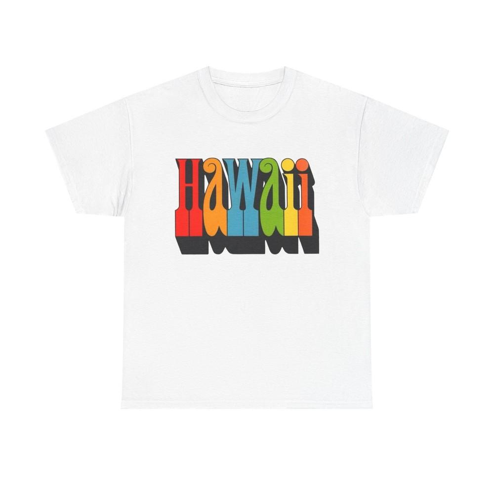 Hawaii Retro Graphic T Shirt Unisex Heavy Cotton Tee Unisex T-Shirt XL