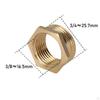 Hex Bushing Adapter Reducer Quick Connector Reducing Threaded Pipes Easy Installation Replace 3/4"