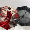 1PC Cherry Blossom Traditional Umbrella-8-Rib Reinforced, Automatic Open, Lightweight & Durable, Cute Fashion Accessory for Outdoor-W191