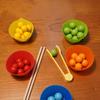 Kids Montessori Wooden  Hands Brain Training Clip Beads Chopsticks Beads  Early Educational Puzzle Board Math Game To