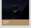 Men's Detachable 100% Cashmere Lined Woolen Coat