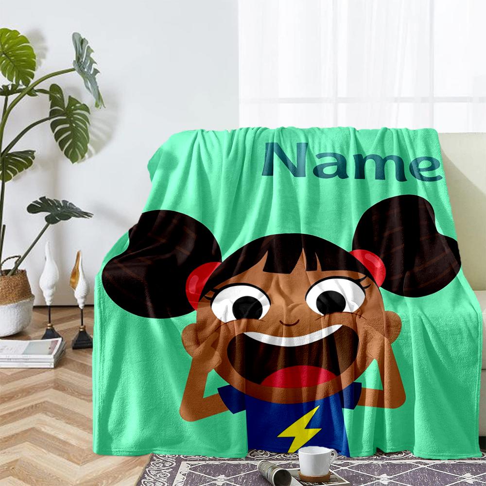Custom Name Yakka Dee Theme Printed Blanket - Perfect for Couch, Bed, Travel & Outdoor Use | Machine Washable, Cozy & Durable.