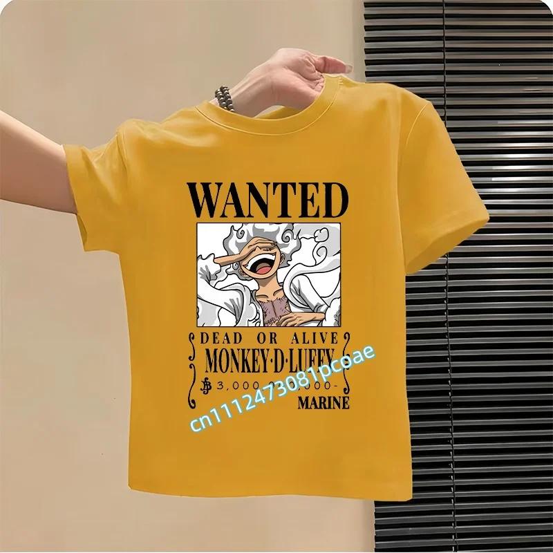 One Piece Japanese Anime Printed Mens TShirt Roronoa Zoro Boy Childrens Harajuku Short Sleeve Kids Luffy Tshirt Clothing 100
