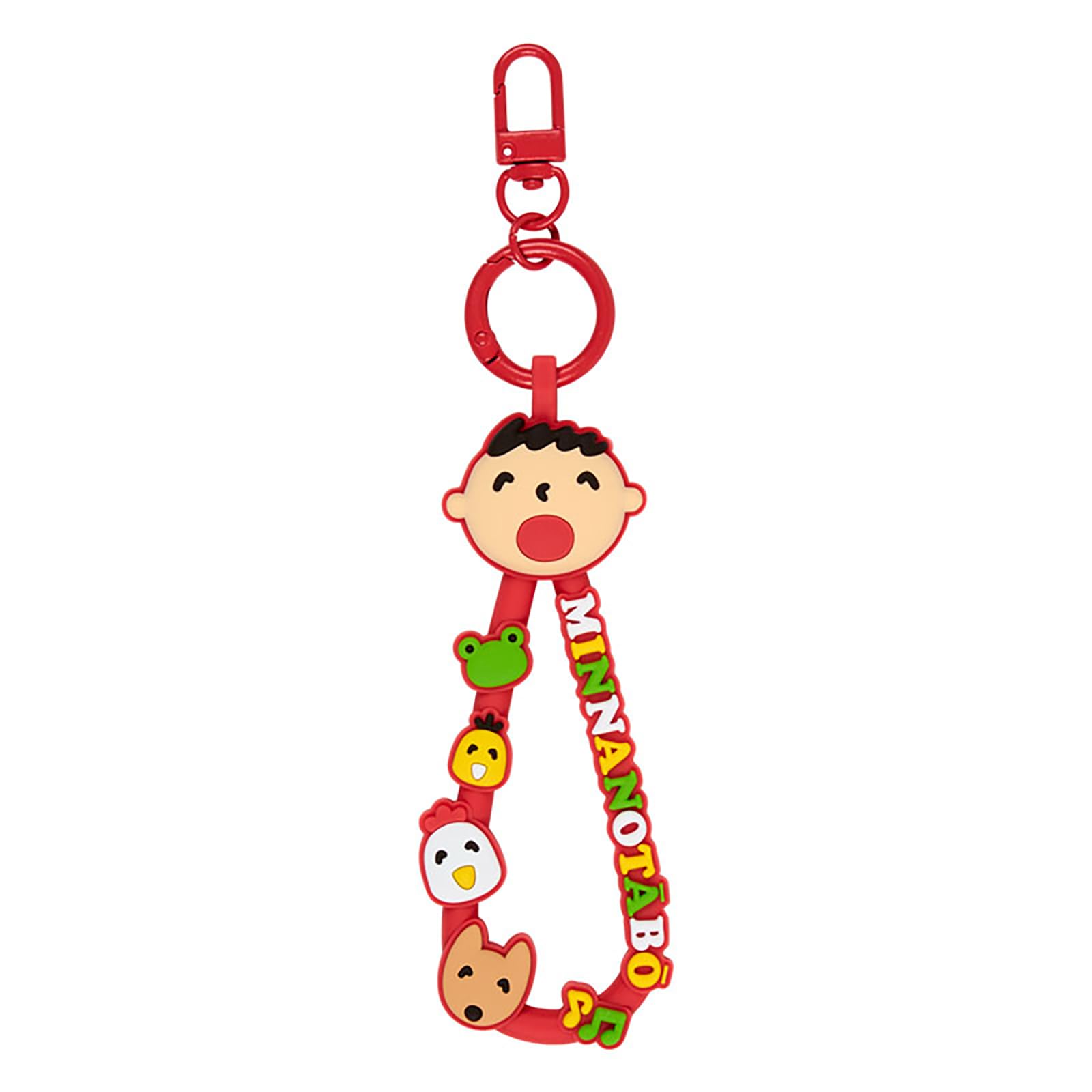 Sanrio Rubber Cord Keychain Grand Prix 1st Minna no Taabou 829455 (Character Edition)