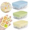 6Grid Silicone Ice Cube Mold Home Refrigerator Ice Box Press with Cover Frozen Ice Cube Magic Tool Food Grade Mini Ice Grid