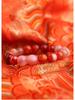 Five Elements Red Agate Fire Balance Bracelet with Cinnabar - Unisex Jade Crystal for Fire Element Support