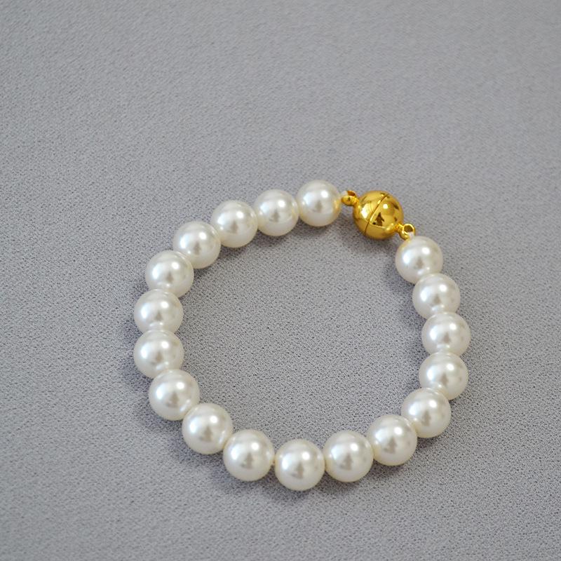 Элегантное французское жемчужное магнитное ожерелье и цепочка для свитера для женщин