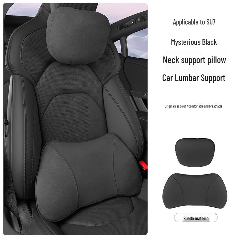 Xiaomi SU7/Ultra/YU7 Magnetyczny Zagłówek Podparcie Szyi i Lędźwi Skórzana Poduszka