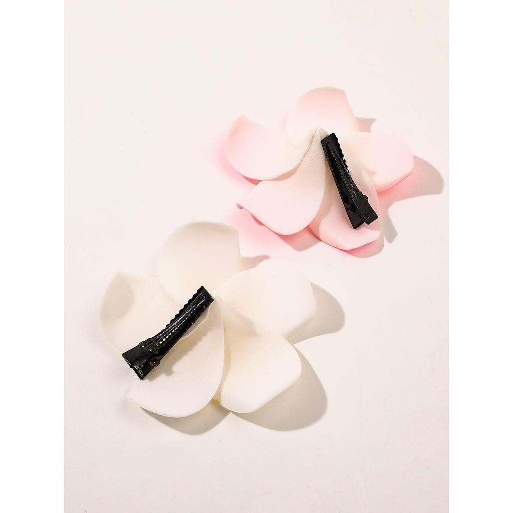 2 Pcs Pinces à Cheveux Design Fleurs Colorées, Fixation Antidérapante, Style Hawaïen, Accessoires Mignons, Cadeau de Vacances pour Femmes et Filles