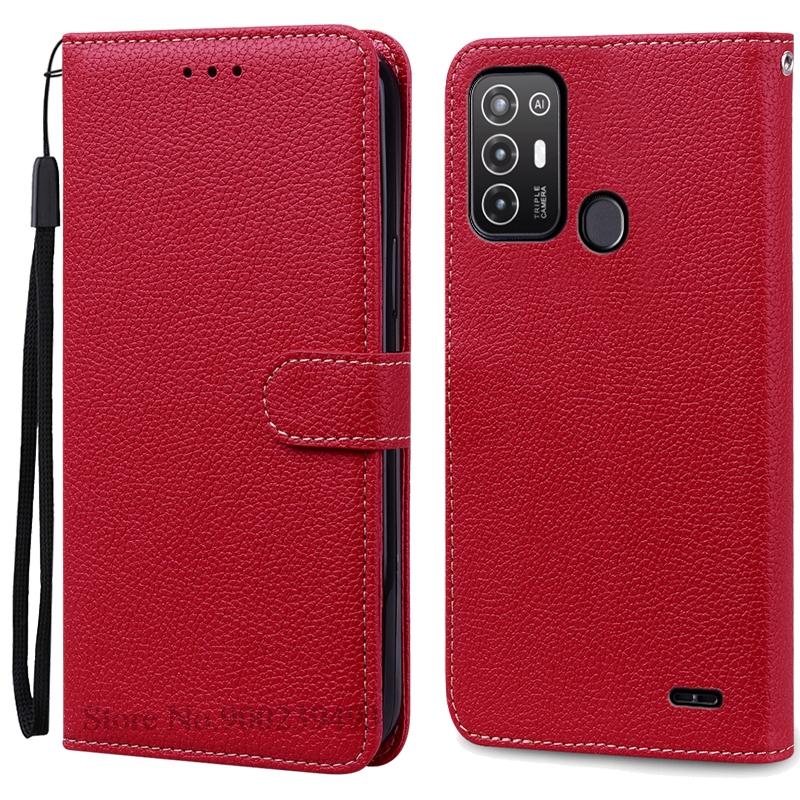 For ZTE Blade A52 Case PU Leather Flip Wallet Case For ZTE Blade A52 Case Silicone Back Cover Phone Coque Fundas