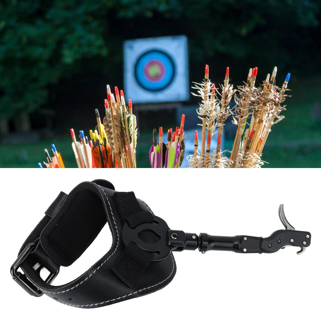 Archery Compound Bow Release Aid Trigger Bow   Wrist Wristband Spreader Composite Pulley Bow Archery Accessories