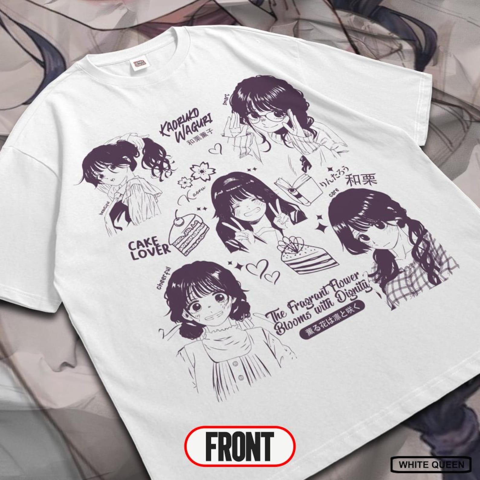 Anime Kaoruko Waguri T-Shirt: Japanese Blossom Manga Tee S