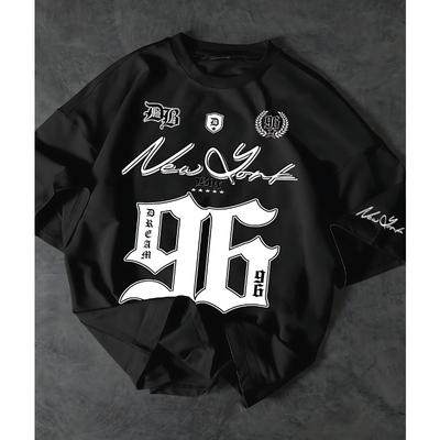Modieus 96 Digitaal Bedrukt Jersey Ademend Rond Hals T-shirt Outdoor Sneldrogend Vrijetijdsport Top