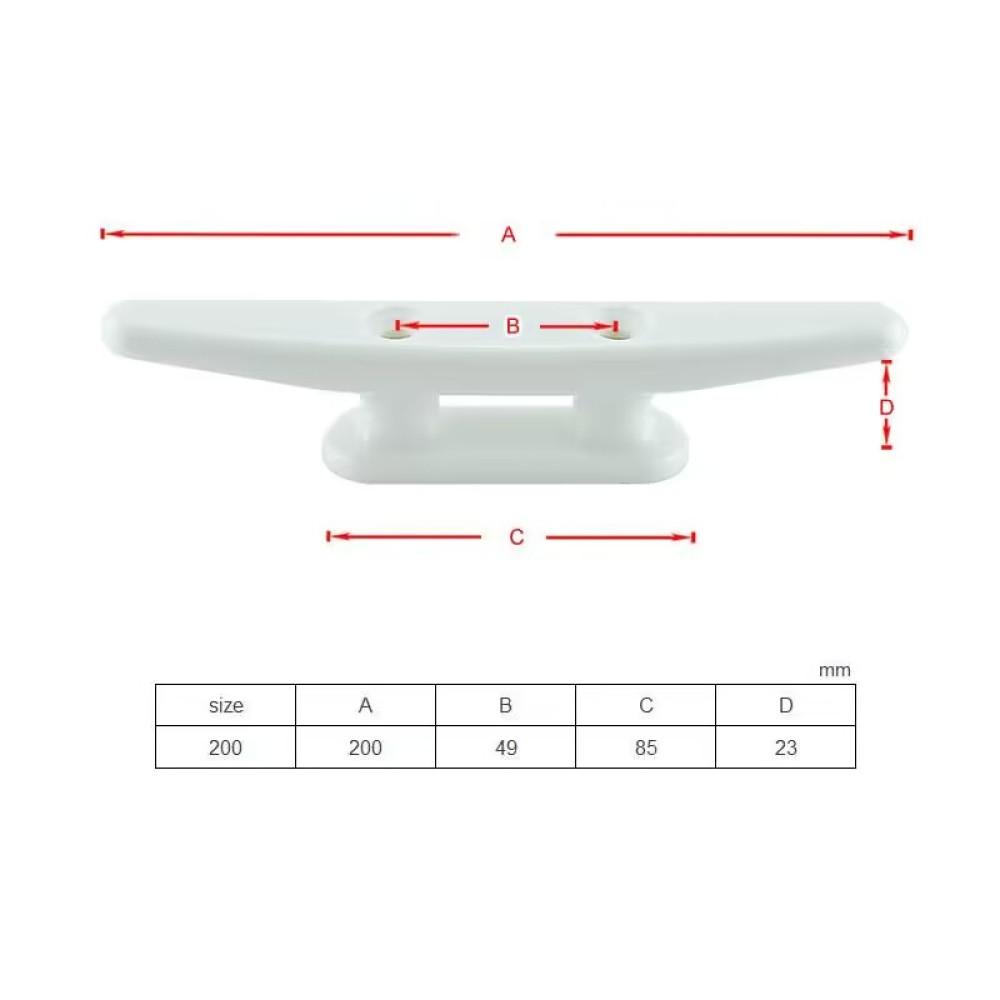 Boulon d'ancre de bateau en nylon – Boulon d'ancre de quai avec vis en acier inoxydable, Pour kayak, canoë, petit bateau, Décoration d'intérieur DIY (Plusieurs tailles, Noir)