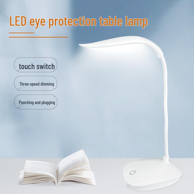 LED Eye Protection Desk Lamp with USB Charging for Kids' Study, Reading, and Bedside