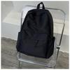 Mochila de Color Sólido Estilo Coreano Para Estudiantes, Mochila Unisex Simple de Gran Capacidad Para Escuela Secundaria y Universidad