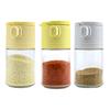 Glass Salt Dispenser Set with 0.5g Portion Control Airtight Seasoning Jars for Low-Sodium Diets 180ml Moisture-Proof Easy-Fill Spice Container