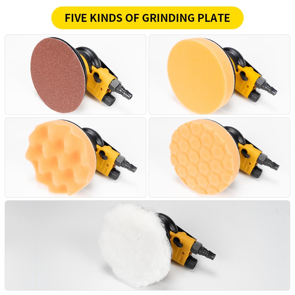 125mm/150mm Pneumatic Orbital Sander Air Grinder Vacuum Eccentric Polishing/Grinding Machine Pneumatic Tools