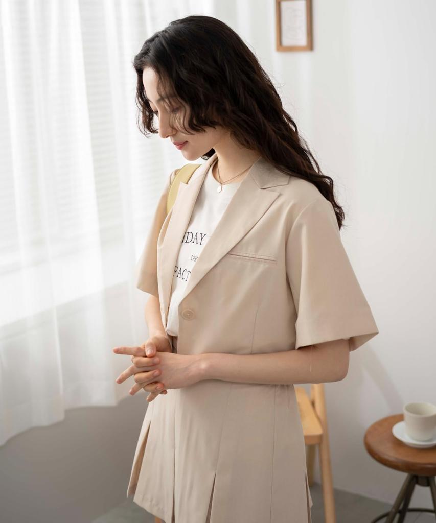 WEGO Short Sleeve Perfect for and Natural Size F Women's Shirt, Linen-Like, Breathable, Girly, Casual, Spring, Summer, Fall, Color,