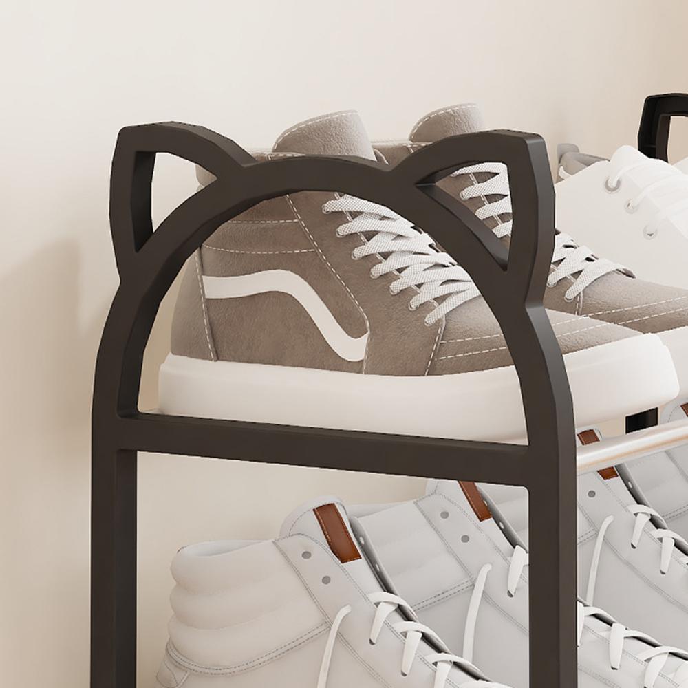 Creative Simple Plastic Assembly Shoe Rack Cartoon Multi-Layer Assembly Home Shoe Rack Dormitory Stainless Steel Storage Rack