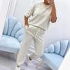 Summer Women's Fashion Casual Offset Print Set