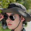 Anti-UV Protection Sunscrean Bucket Hat Cotton Outdoor Fishing Cap Portable Men Sun Hat  Summer