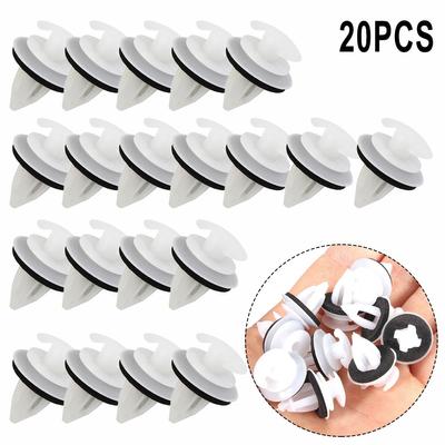 Trim Door Panel Clips With Seal Ring 20Pcs 7.5-8mm