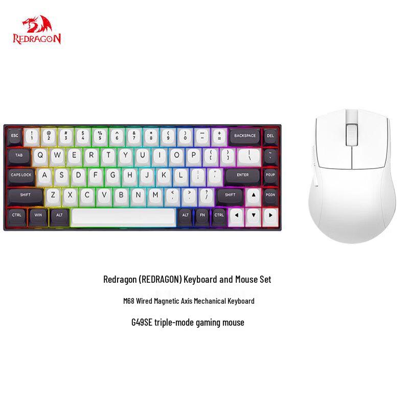 Redragon Magnetic Switch Mechanical Keyboard & G49 SE Gaming Mouse Combo