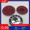 Car Sticker 1pcs 3D  88mm 79mm for SKODA Car Front Grille Head Hood Bonnet Emblem Rear Tail Bumper Trunk Sticker Badge Styling A
