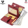 Humerpaul 100% Genuine Leather Men Wallet Coin Purse Small Card Holder PORTFOLIO Portomonee Male Walet Pocket Coffee Money