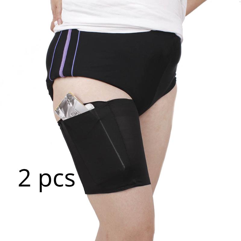 Summer Thigh Anti Chafing Bands with Pocket Elastic Non Slip Women Sexy Lace Anti Friction Strip Fashion Leg Warmers Gifts