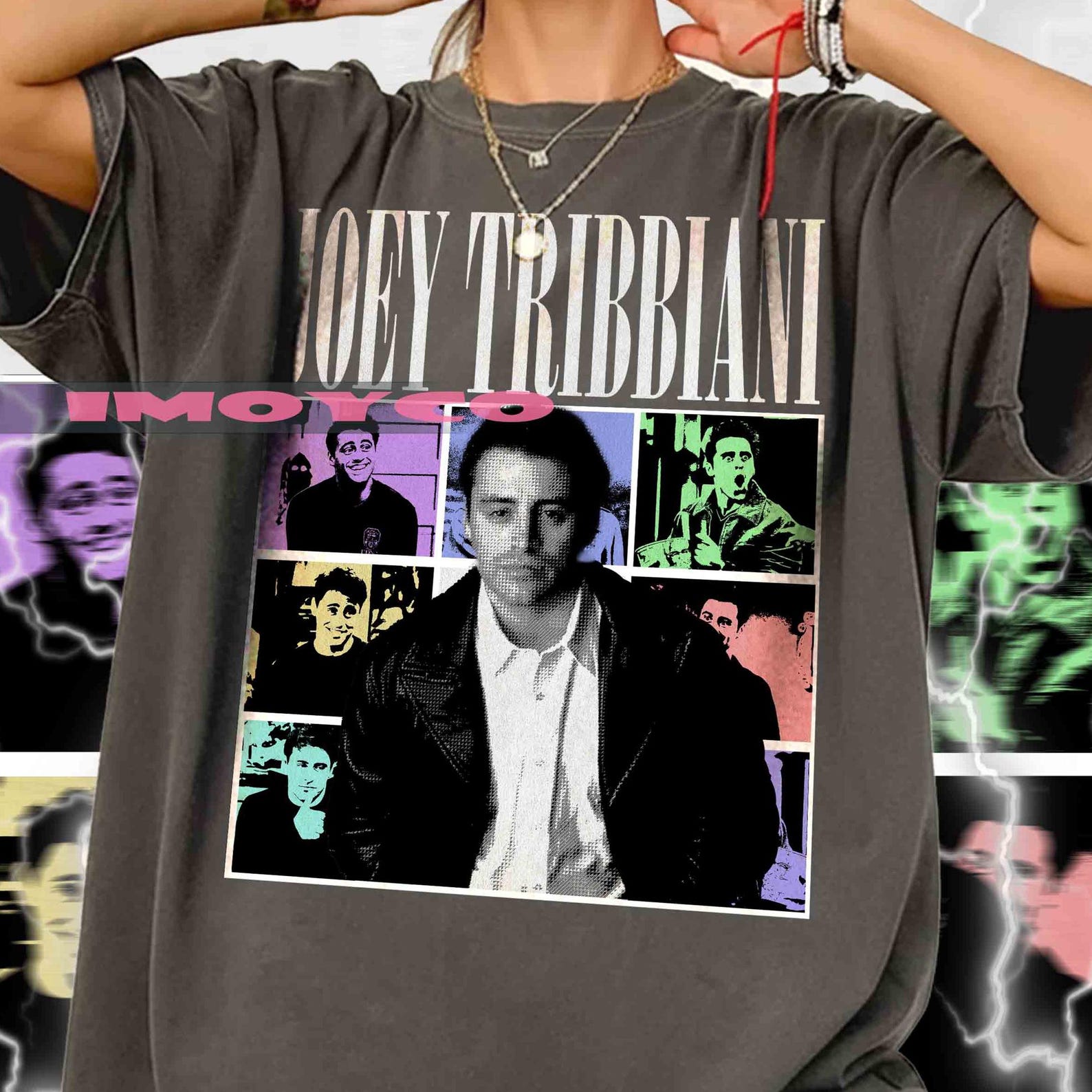 Joey Tribbiani Friends TV Show Graphic Tee – How You Doin’ Funny Quote Shirt – 90s Sitcom Merch, Fan Gift For Woman and Man Unisex T-Shirt L