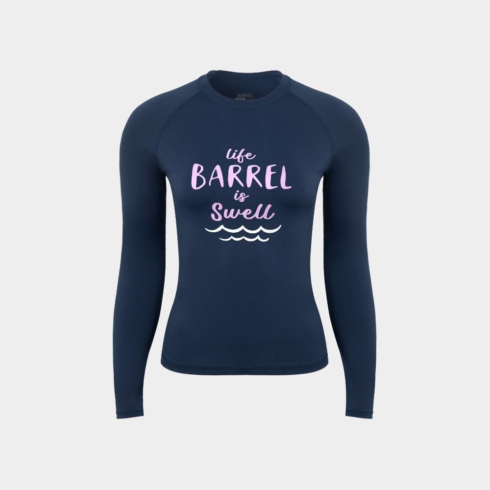 BARREL Women'S Vibe Swell Rash Guard Midnight Blue (B3Swwrg004Mbl)