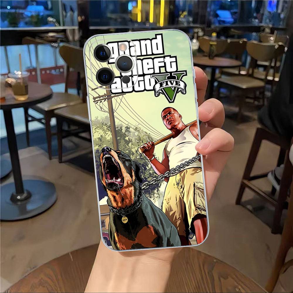 D-Decor T-Theft A-Auto G-GTA Video Game Phone Case For IPhone 17 16 15 14 13 12 11 Pro Max Plus Soft Cover Personalized DIY