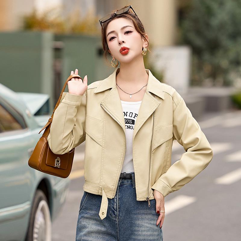 Women's PU Leather Jacket - Spring/Autumn 2025 Stylish & Versatile XG9972