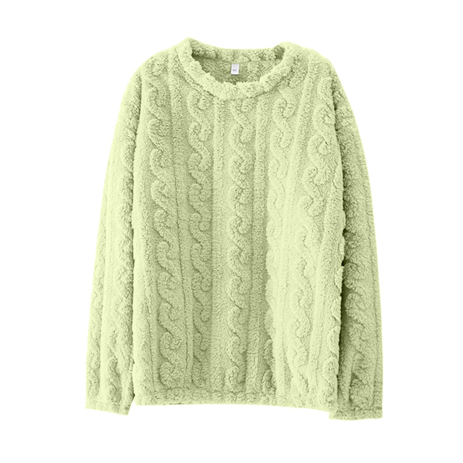 

Бархатный теплый толстый длинный рукав для дома и отдыха, теплый топ One Size зелёный