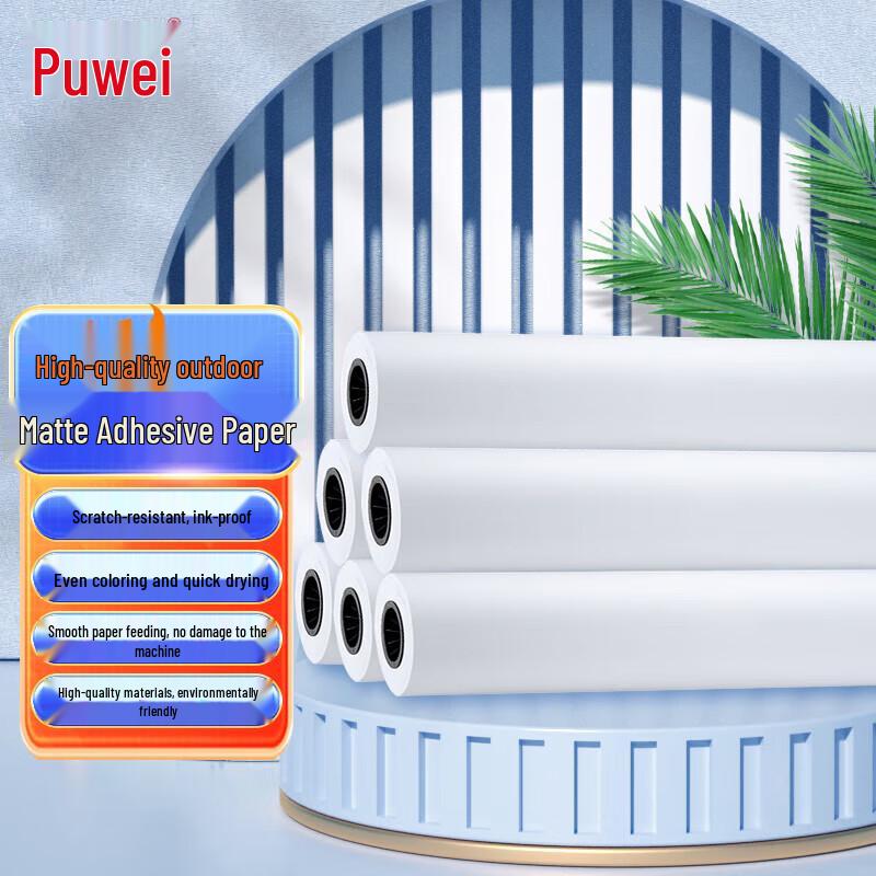 Puwei 160g PP Self-Adhesive Inkjet Paper Roll