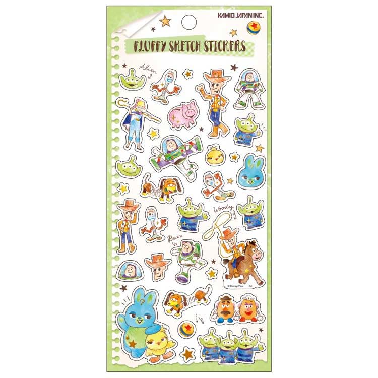 

Toy Story 4 Fluffy Sketch Stickers Set - Disney Sticker Collection