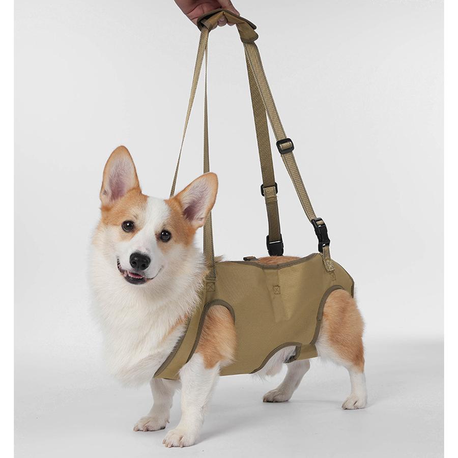 New Pet Support Harness for Senior Dogs, Disability Dogs, Rehabilitation Walking Leash S темные хаки