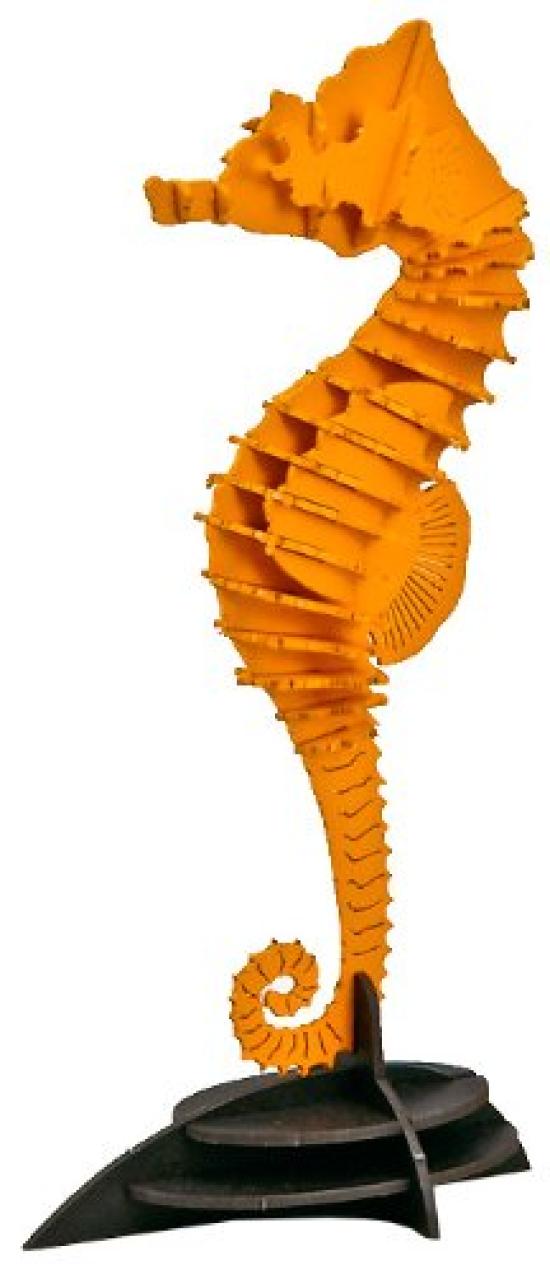 

Small Seahorse Paper Puzzle, Orange, with Stand (PP051-03DA)