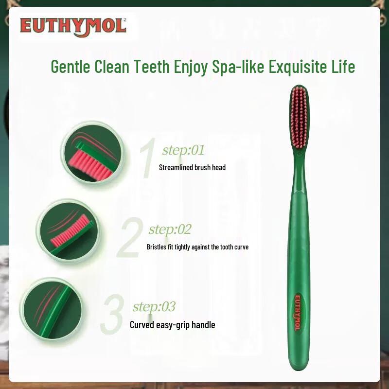 Bamboo Salt Yuezimu Classic Soft Toothbrush - Extra Long Head, 2-Pack